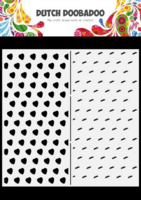 Dutch Doobadoo: Slimline Strawberry 21x21 cm -sabluuna