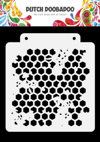 Dutch Doobadoo: Honeycomb 15x15 cm -sabluuna