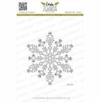 Lesia Zgharda Design: Fluffy Snowflake - leimasin
