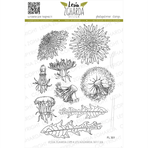 Lesia Zgharda Design: Dandelion - leimasinsetti