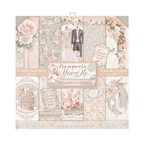 Stamperia: You and Me 8x8 - paperikokoelma