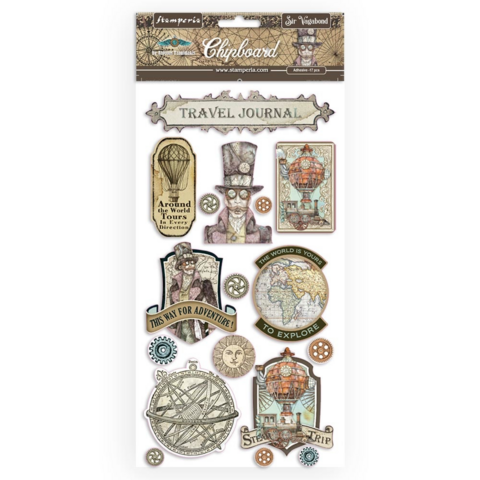 Stamperia: Sir Vagabond   - chipboard tarra-arkki