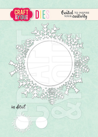 Craft & You: Snowflake Frame -stanssisetti