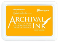 Archival Ink: Sunflower - mustetyyny