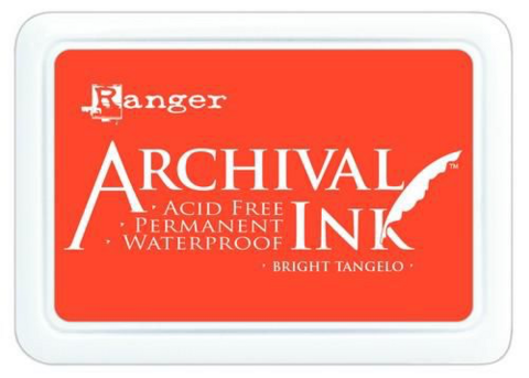 Archival Ink: Bright Tangelo - mustetyyny