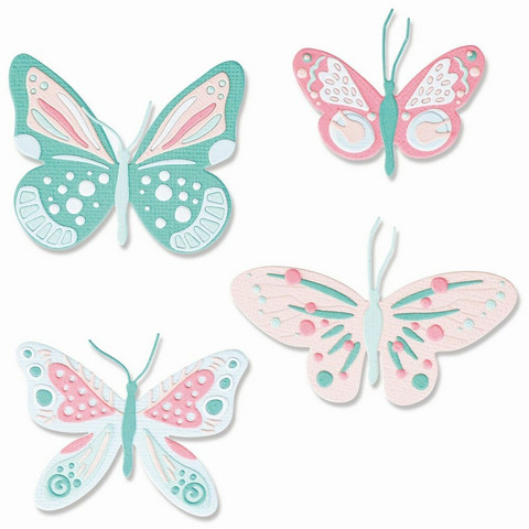 Sizzix Thinlits: Patterned Butterflies  -stanssisetti