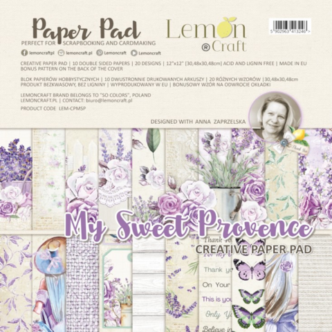 Lemoncraft: My Sweet Provence Creative Pad 12x12 - paperikokoelma