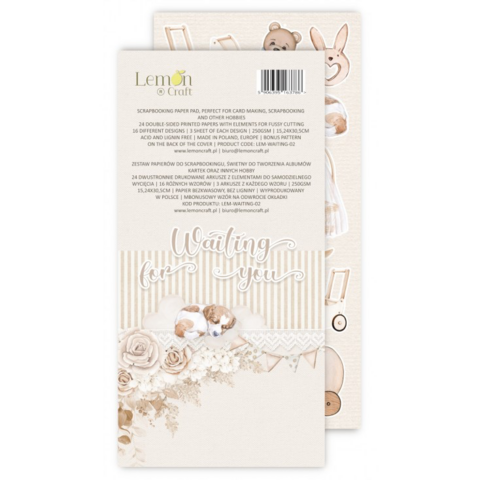 Lemoncraft: Waiting for you Elements for Fussy Cutting 6x12 -paperilehtiö