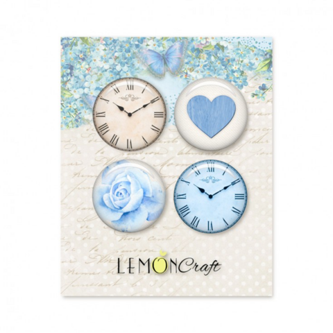 Lemoncraft: Blue Almonds Flair Buttons -  koristeet