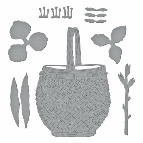 Spellbinders: Gladiolus and Berry Picking Basket  - stanssisetti