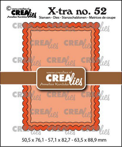 Crealies X-tra: ATC Scalloped Edge - stanssisetti