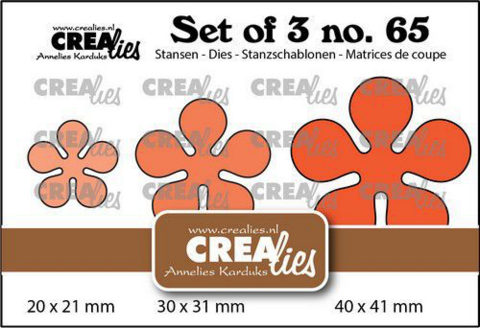 Set of 3 Dies: Flowers 27 -stanssisetti