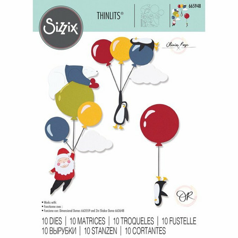 Sizzix Thinlits: Festive Sky Party  -stanssisetti