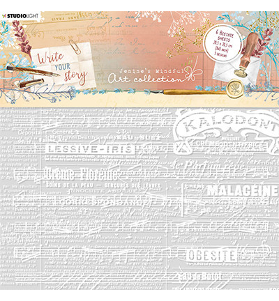 Studio Light: Write Your Story 8x8 Acetate Sheets