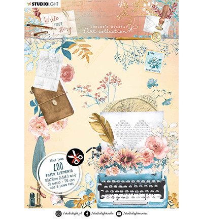 Studio Light: Jenine’s Mindful - Write Your Story Die Cut A5  - leikekuvalehtiö