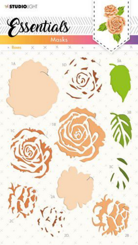 Studio Light Essentials: Floral Layers - Rose #125 A5 -sabluuna