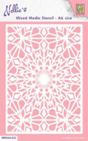 Nellies Choice Mixed Media A6 Stencil : Snowflakes 1 - sabluuna