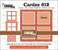 Crealies Cardzz: Frame & Inlay Anna - stanssisetti
