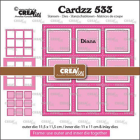 Crealies Cardzz: Frame & Inlay Diana - stanssisetti