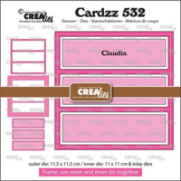 Crealies Cardzz: Frame & Inlay Claudia - stanssisetti