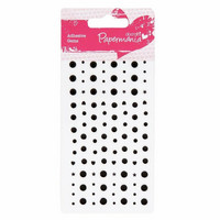 Papermania Adhensive Stones: Solid Black  -helmitarrat