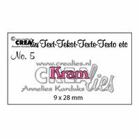 Crealies Text Dies: Kram - stanssi