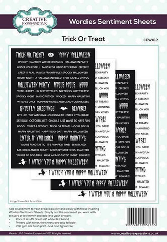 CE Wordies: Trick or Treat - tekstileikkeet