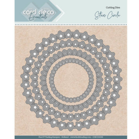 Card Deco Essentials: Stars Circle  -stanssisetti