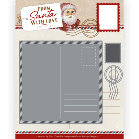 Amy Design: From Santa With Love Postcard - stanssisetti