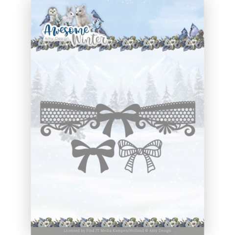 Amy Design: Winter Lace Bow - stanssisetti