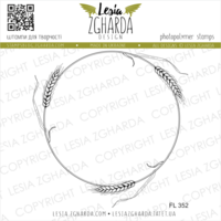 Lesia Zgharda Design: Wreath of Wheat  - leimasin