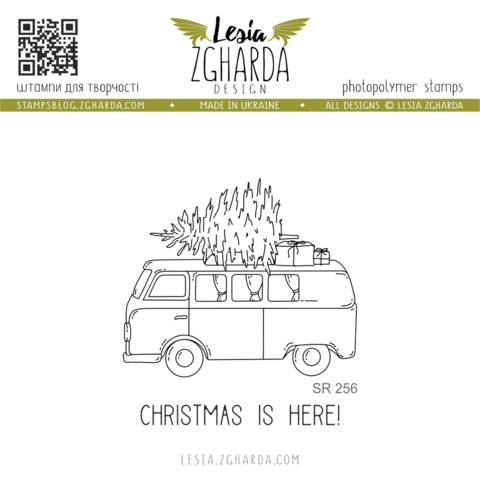 Lesia Zgharda Design: Christmas Bus  - leimasinsetti