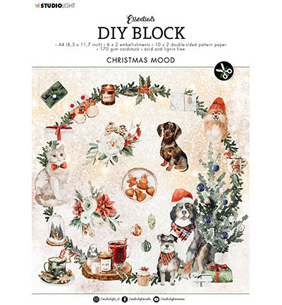 Studio Light DIY Block : Christmas Mood # 31 - askartelulehtiö