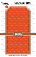 Crealies Cardzz: Tags with stitchline (Slimline size)  - stanssisetti