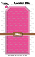Crealies Cardzz: Tags smooth (Slimline size)  - stanssisetti