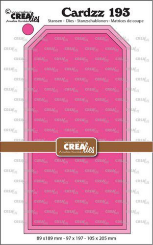 Crealies Cardzz: Tags smooth (Slimline size)  - stanssisetti