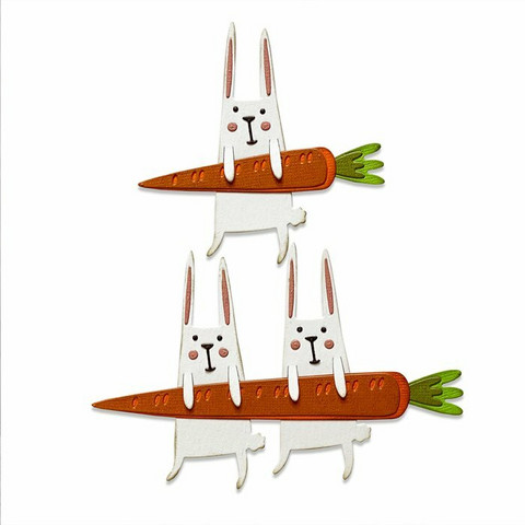 Sizzix Thinlits: Carrot Bunny  -stanssisetti