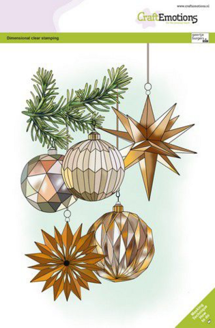 CE: Christmas Decoration - kirkas leimasinsetti