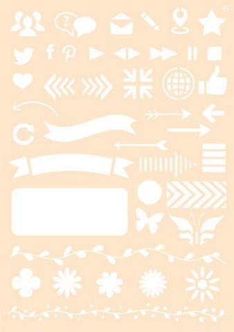 Joy Crafts: Journaling Stencil - sabluuna