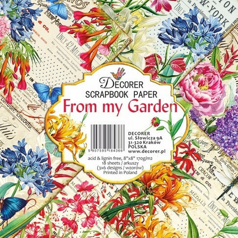 Decorer: From My Garden 8x8 - paperikokoelma