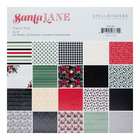 Spellbinders: Santa Lane 6x6 (15,2 x15,2 cm)  -  paperikko