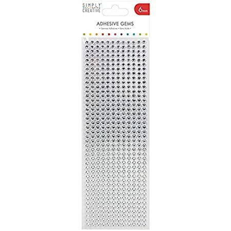 SC Adhensive Gems: Clear 6mm  / 504 kpl