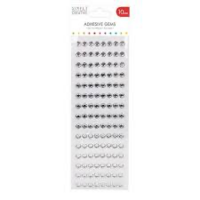 SC Adhensive Gems: Clear 10 mm  / 120  kpl