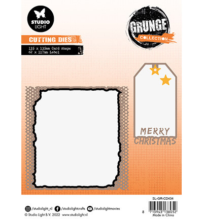 Studio Light Grunge Collection: Card Shape #434 - stanssisetti