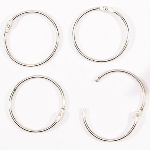 Vaessen Creative Book Bindings Rings: Silver 50 mm - saranarengaslajitelma