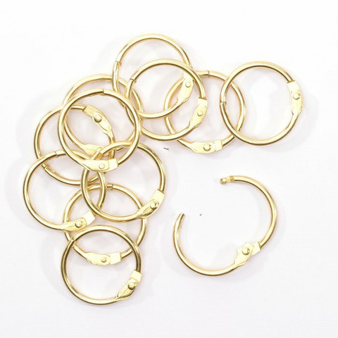 Vaessen Creative Book Bindings Rings: Gold 25 mm - saranarengaslajitelma