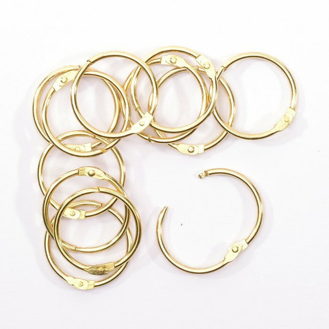 Vaessen Creative Book Bindings Rings: Gold 32 mm - saranarengaslajitelma