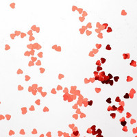 Vaessen Creative: Confetti sydän 5mm punainen 6g purkki