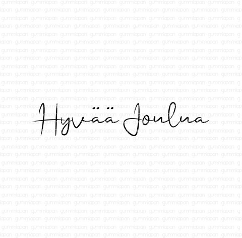 Gummiapan: Hyvää Joulua  - leimasin