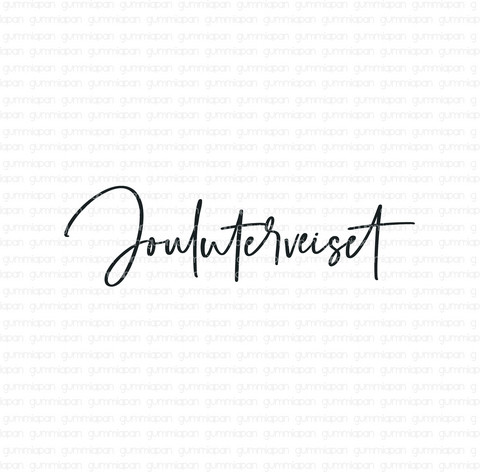 Gummiapan: Jouluterveiset  - leimasin